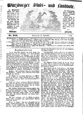 Würzburger Stadt- und Landbote Freitag 24. November 1854