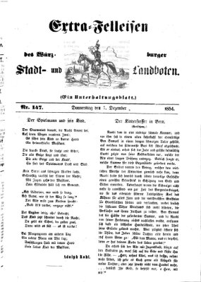 Würzburger Stadt- und Landbote Donnerstag 7. Dezember 1854