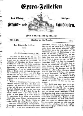 Würzburger Stadt- und Landbote Dienstag 12. Dezember 1854