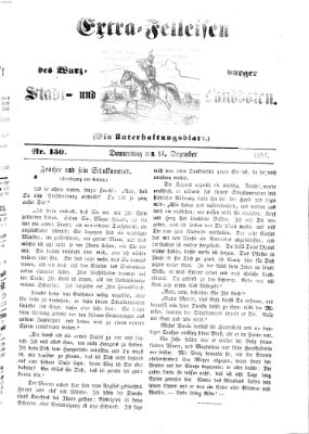 Würzburger Stadt- und Landbote Donnerstag 14. Dezember 1854