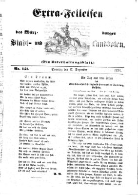 Würzburger Stadt- und Landbote Sonntag 17. Dezember 1854