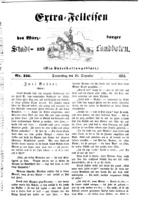 Würzburger Stadt- und Landbote Donnerstag 28. Dezember 1854