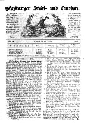 Würzburger Stadt- und Landbote Mittwoch 10. Januar 1855