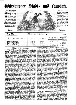 Würzburger Stadt- und Landbote Dienstag 30. Januar 1855