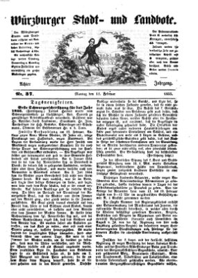 Würzburger Stadt- und Landbote Montag 12. Februar 1855