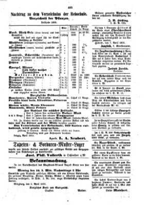 Würzburger Stadt- und Landbote Samstag 14. April 1855