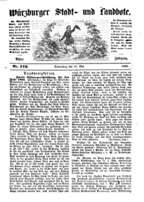 Würzburger Stadt- und Landbote Donnerstag 10. Mai 1855