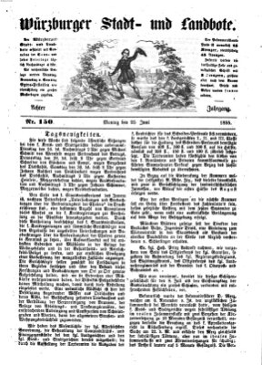 Würzburger Stadt- und Landbote Montag 25. Juni 1855