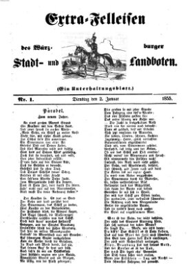 Würzburger Stadt- und Landbote Dienstag 2. Januar 1855
