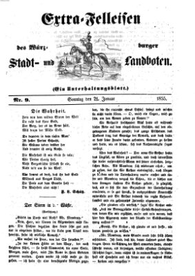 Würzburger Stadt- und Landbote Sonntag 21. Januar 1855