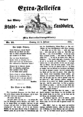 Würzburger Stadt- und Landbote Sonntag 4. Februar 1855