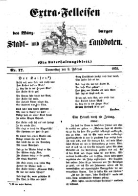 Würzburger Stadt- und Landbote Donnerstag 8. Februar 1855