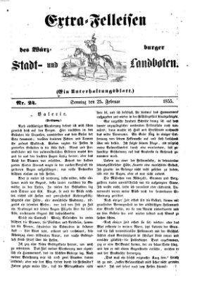 Würzburger Stadt- und Landbote Sonntag 25. Februar 1855