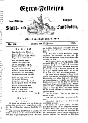 Würzburger Stadt- und Landbote Dienstag 27. Februar 1855