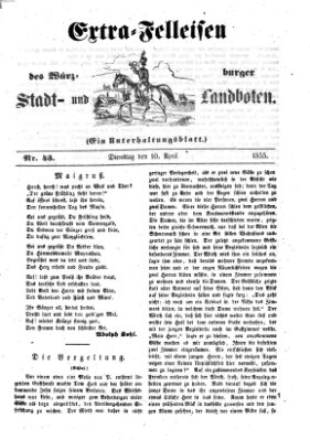 Würzburger Stadt- und Landbote Dienstag 10. April 1855