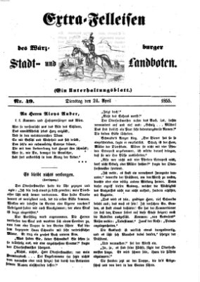 Würzburger Stadt- und Landbote Dienstag 24. April 1855