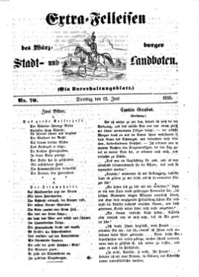 Würzburger Stadt- und Landbote Dienstag 12. Juni 1855