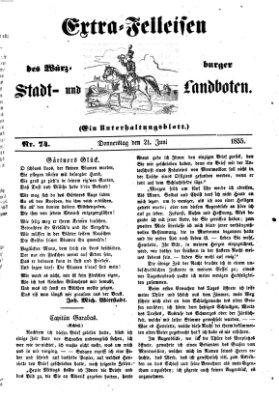 Würzburger Stadt- und Landbote Donnerstag 21. Juni 1855