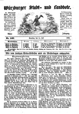 Würzburger Stadt- und Landbote Samstag 14. Juli 1855