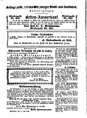 Würzburger Stadt- und Landbote Dienstag 17. Juli 1855