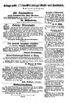 Würzburger Stadt- und Landbote Dienstag 24. Juli 1855