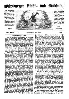 Würzburger Stadt- und Landbote Donnerstag 16. August 1855