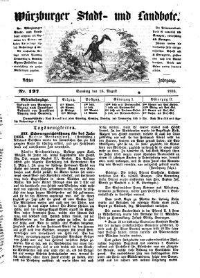 Würzburger Stadt- und Landbote Samstag 18. August 1855