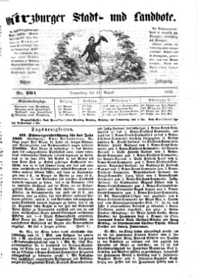 Würzburger Stadt- und Landbote Donnerstag 23. August 1855