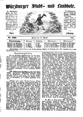 Würzburger Stadt- und Landbote Freitag 31. August 1855