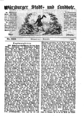 Würzburger Stadt- und Landbote Mittwoch 5. September 1855