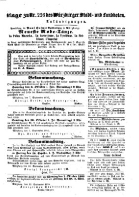 Würzburger Stadt- und Landbote Freitag 21. September 1855