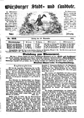 Würzburger Stadt- und Landbote Freitag 28. September 1855