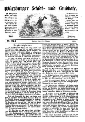 Würzburger Stadt- und Landbote Freitag 12. Oktober 1855