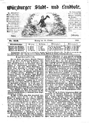 Würzburger Stadt- und Landbote Montag 22. Oktober 1855