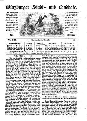 Würzburger Stadt- und Landbote Dienstag 6. November 1855