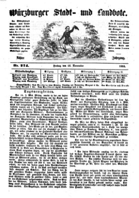 Würzburger Stadt- und Landbote Freitag 16. November 1855