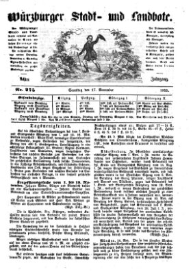 Würzburger Stadt- und Landbote Samstag 17. November 1855