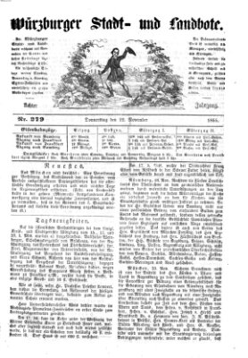 Würzburger Stadt- und Landbote Donnerstag 22. November 1855