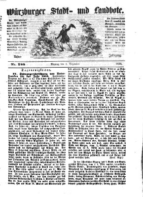 Würzburger Stadt- und Landbote Montag 3. Dezember 1855