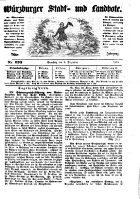 Würzburger Stadt- und Landbote Samstag 8. Dezember 1855