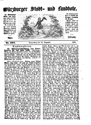 Würzburger Stadt- und Landbote Donnerstag 13. Dezember 1855