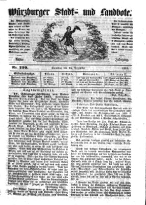 Würzburger Stadt- und Landbote Samstag 15. Dezember 1855