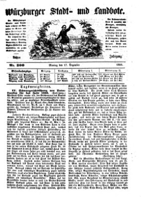 Würzburger Stadt- und Landbote Montag 17. Dezember 1855