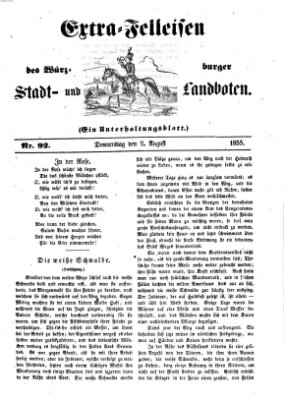 Würzburger Stadt- und Landbote Donnerstag 2. August 1855