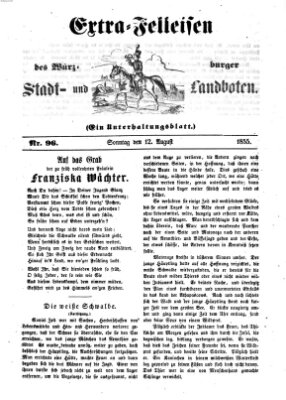 Würzburger Stadt- und Landbote Sonntag 12. August 1855