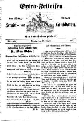 Würzburger Stadt- und Landbote Sonntag 19. August 1855