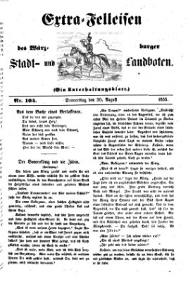 Würzburger Stadt- und Landbote Donnerstag 30. August 1855