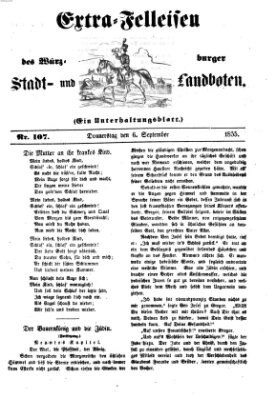 Würzburger Stadt- und Landbote Donnerstag 6. September 1855