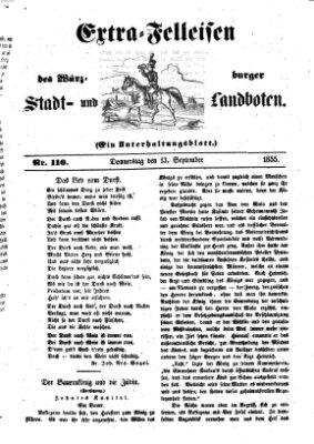 Würzburger Stadt- und Landbote Donnerstag 13. September 1855