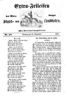 Würzburger Stadt- und Landbote Sonntag 30. September 1855